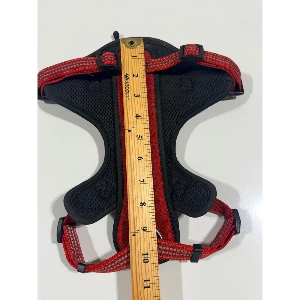 KONG Max Dog Harness Red Padded Ultra Durable Reflective Front Clip Pocket-Small